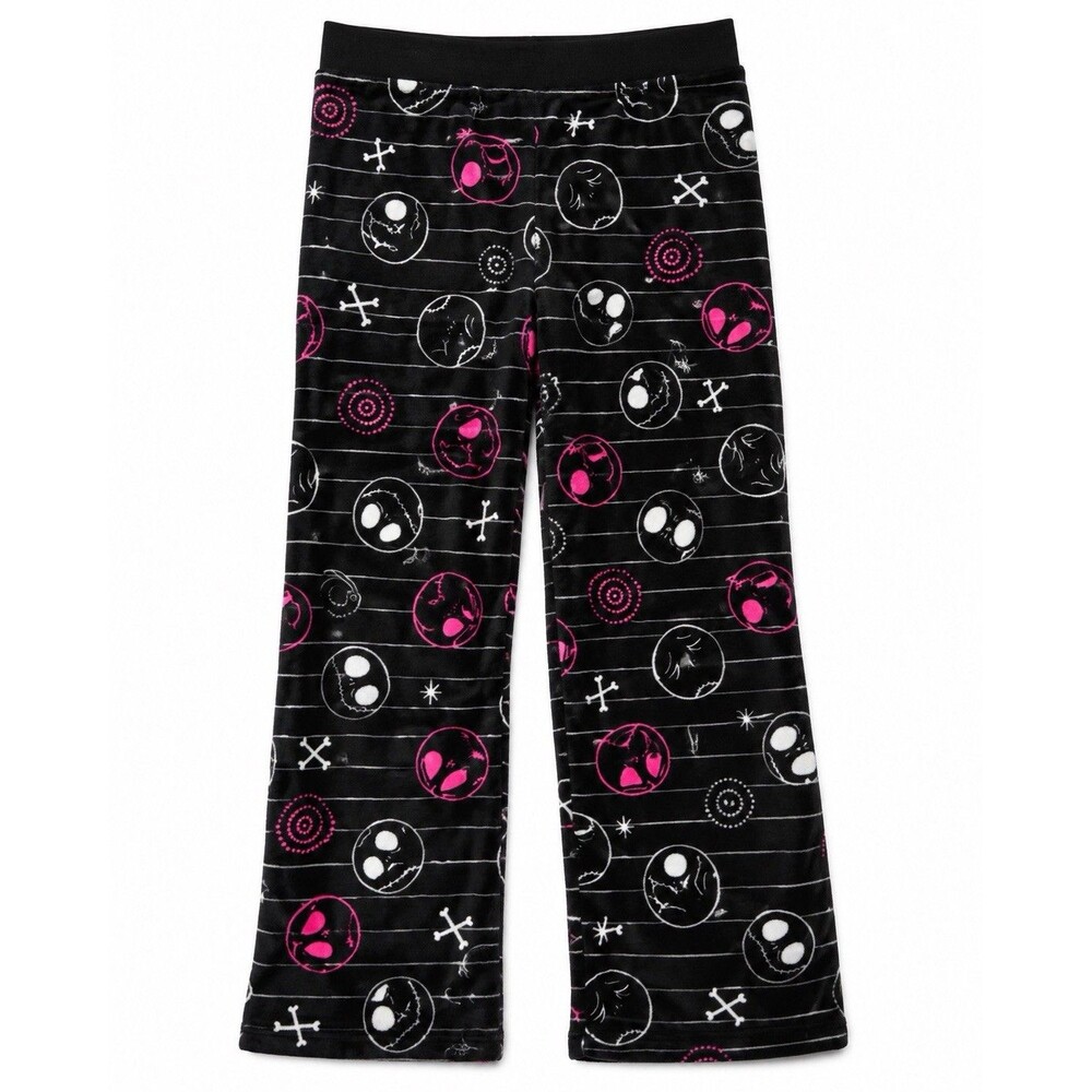 Disney Nightmare Before Christmas Jack Skellington Plush Sleep Pants XL Black